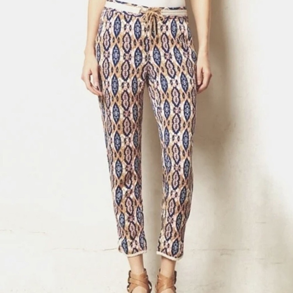 Anthropologie Pilcro & The Letterpress Paz Ikat Jogger Pants Sz 32